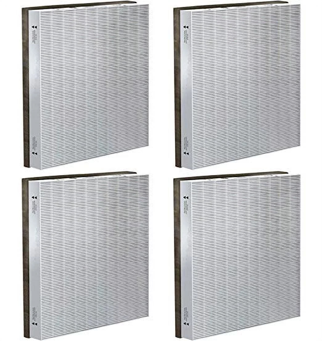 Nispira Replacement  Filter for Air Purifier, Compatible with Vornado Air Purifier Models AC300, AC350, AC500, AC550, PCO200, PCO300, PCO500 Compared to Part MD1-0022, 4 Filters