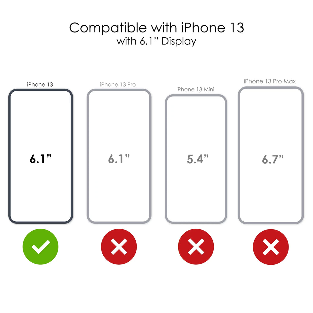 DistinctInk Clear Shockproof Hybrid Case for iPhone 13 (6.1" Screen) -  Bumper Acrylic Back Tempered Glass Screen Protector - ,000,000 Entrepreneur 3 commo