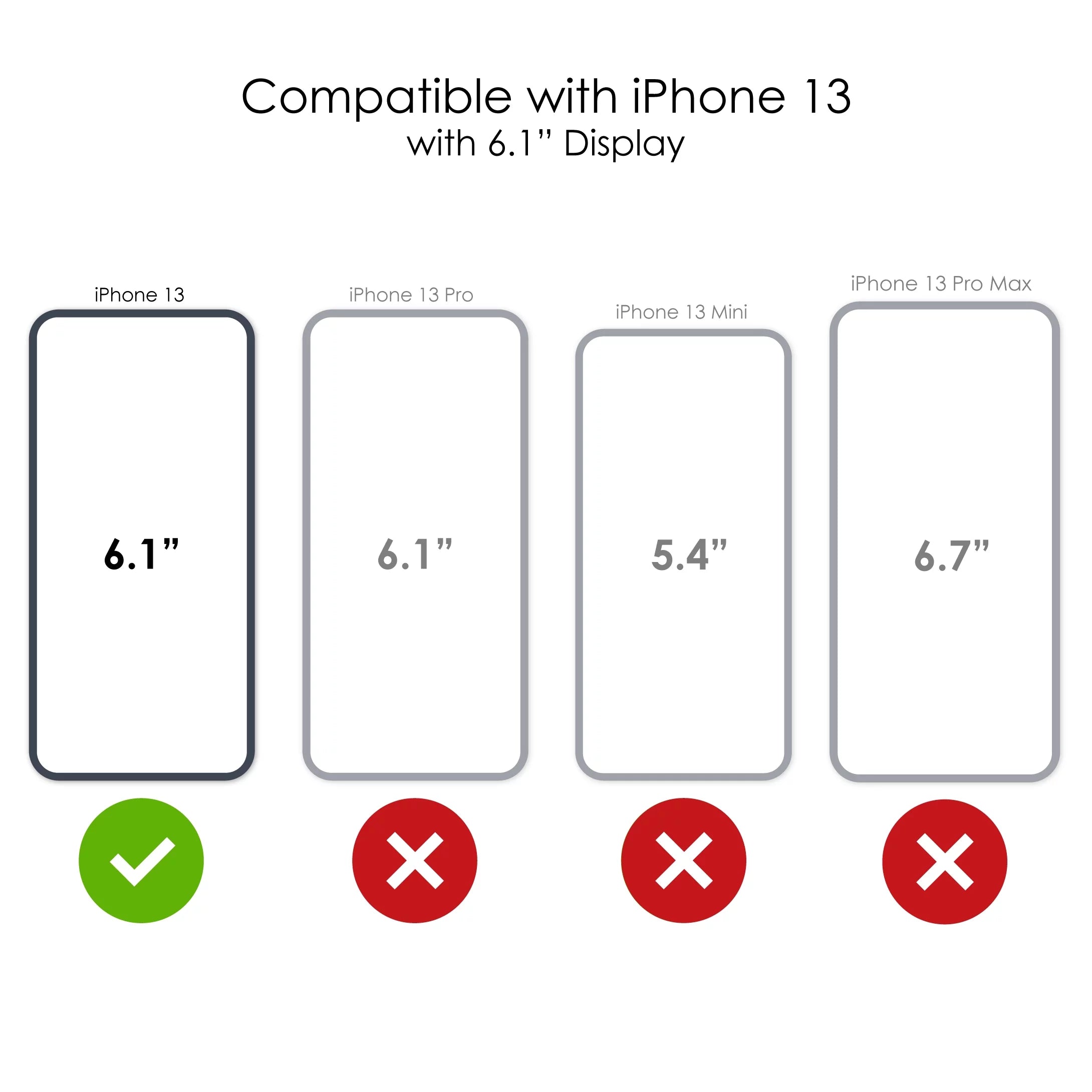 DistinctInk Clear Shockproof Hybrid Case for iPhone 13 (6.1" Screen) -  Bumper Acrylic Back Tempered Glass Screen Protector - ,000,000 Entrepreneur 3 commo