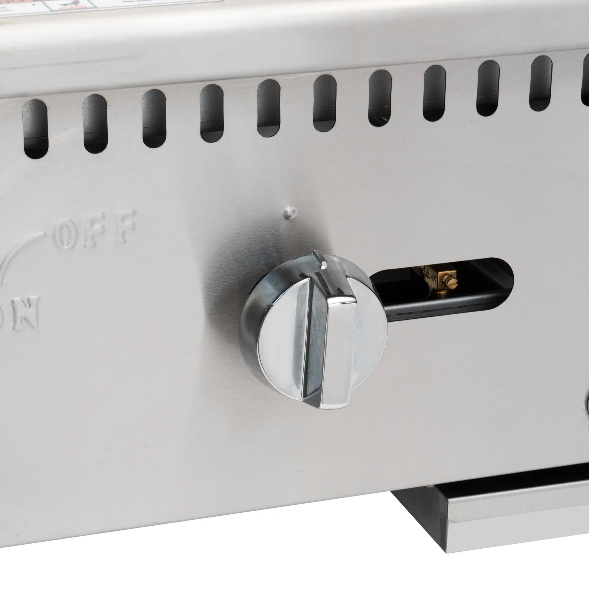 18 in. Natural Gas 1-Burner Griddle with 30,000  in Stainless-Steel (-GG1-18M)