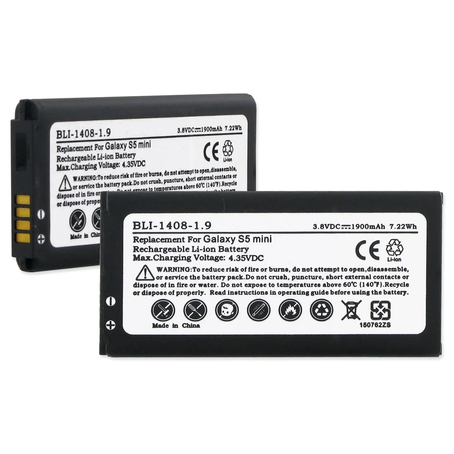 S5  -BG800BBE 3.8V 1.9Ah -  W/ Cellular Battery