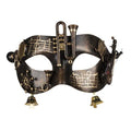 Western Fashion 63292 Steampunk Mask with Musical Notes, Copper