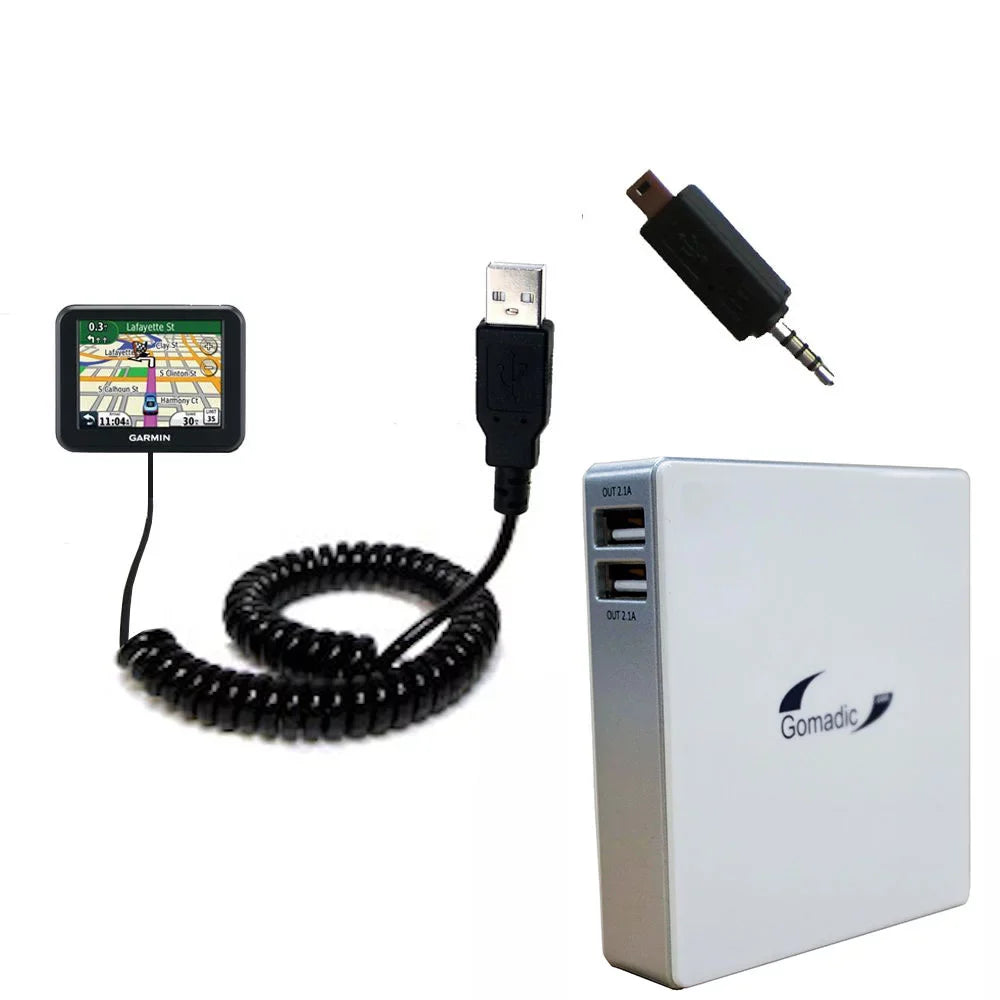 Gomadic High Capacity Rechargeable External Battery Pack suitable for the Garmin Nuvi 30 - Portable Charger with TipExchange Technology