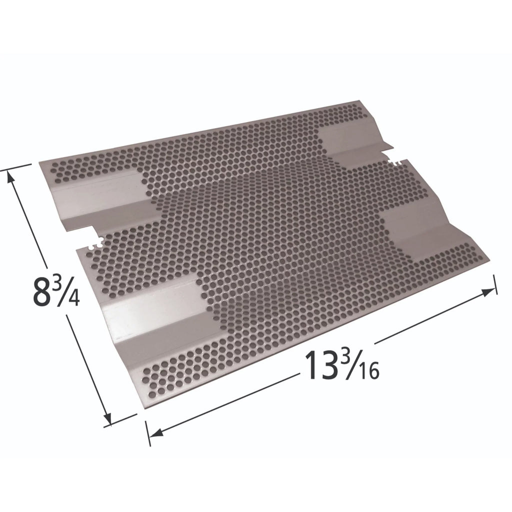 13" Stainless Steel Rectangular Heat Plate for Fire Magic Gas Grills