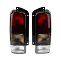 Fits for Jeep 97-01  Tail Lights Red/black Smoke Lens Rear Tail Lamps Set(Left + Right)Compatible with 1997-2001 Cherokee