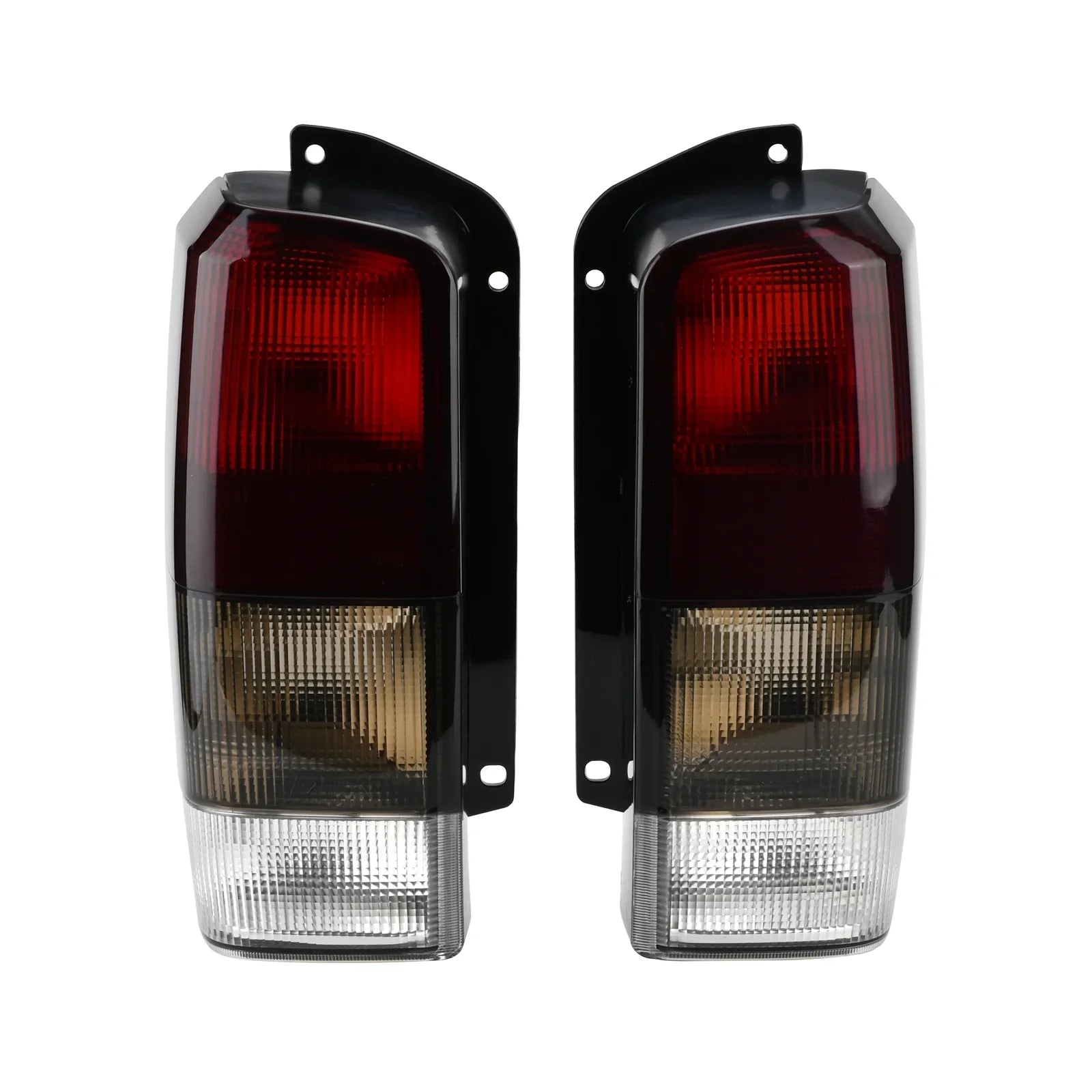 Fits for Jeep 97-01  Tail Lights Red/black Smoke Lens Rear Tail Lamps Set(Left + Right)Compatible with 1997-2001 Cherokee