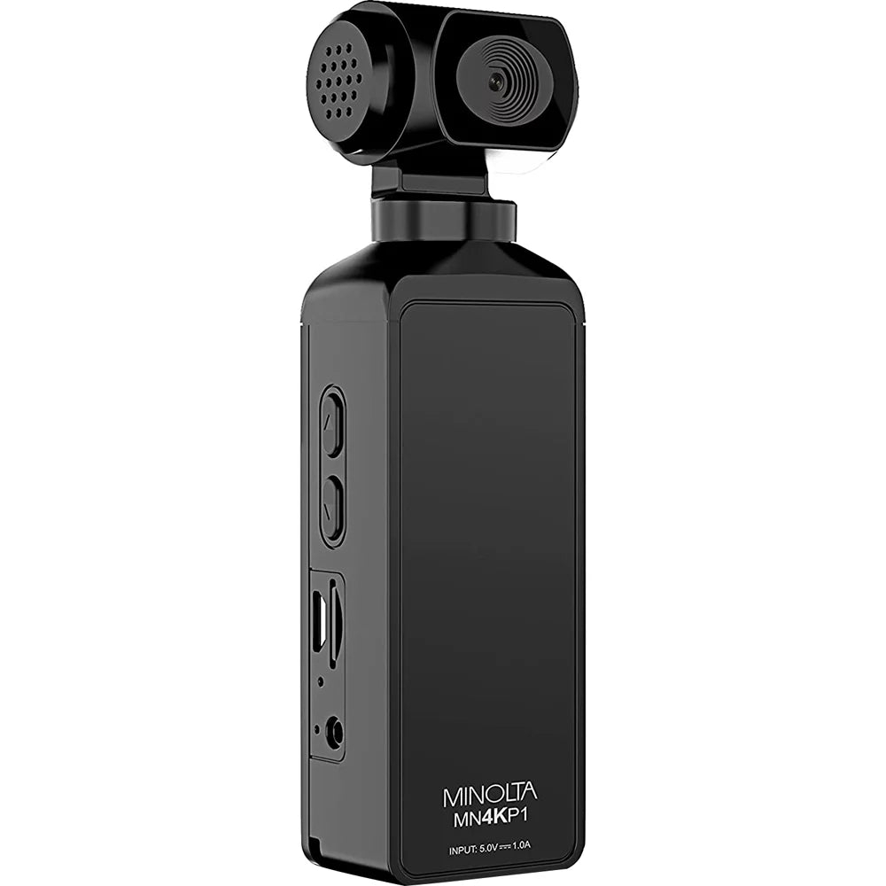 Minolta MN4KP1 4K Ultra  Pocket Camcorder w/WiFi & Waterproof Housing (Black)
