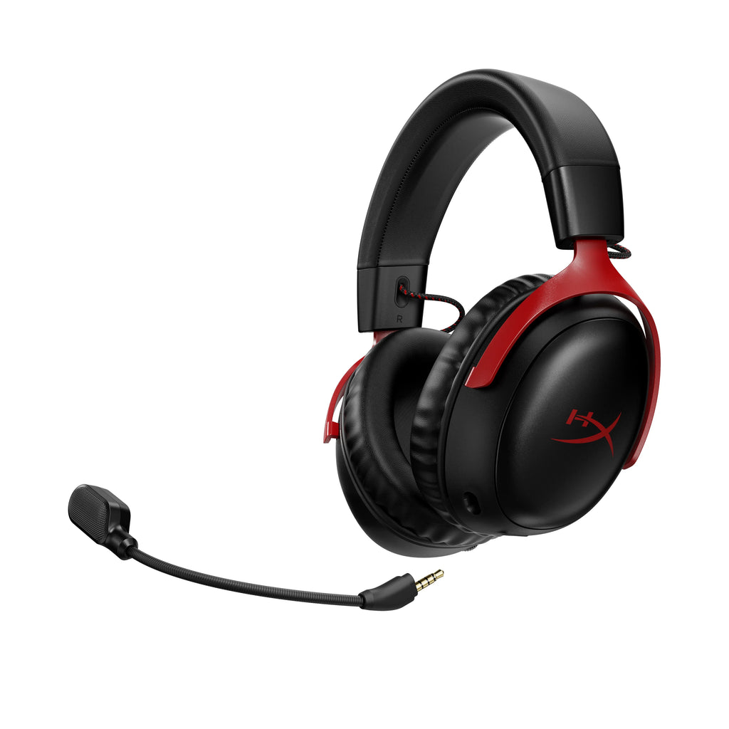 HyperX Cloud  Wireless – Gaming headset for , PS5, PS4, up to 120-hour Battery, 2.4GHz Wireless, 53mm angled drivers, Memory foam, Durable Frame, 10mm microphone – Black/Red