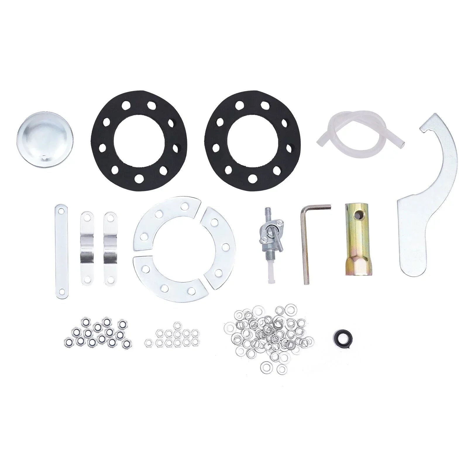 100cc 4 Stroke Bicycle Motor Kit Motorized Bicycle Engine Kit Single Cylinder Petrol Gas Motor Engine Kit, 44 Tooth Chain -156F