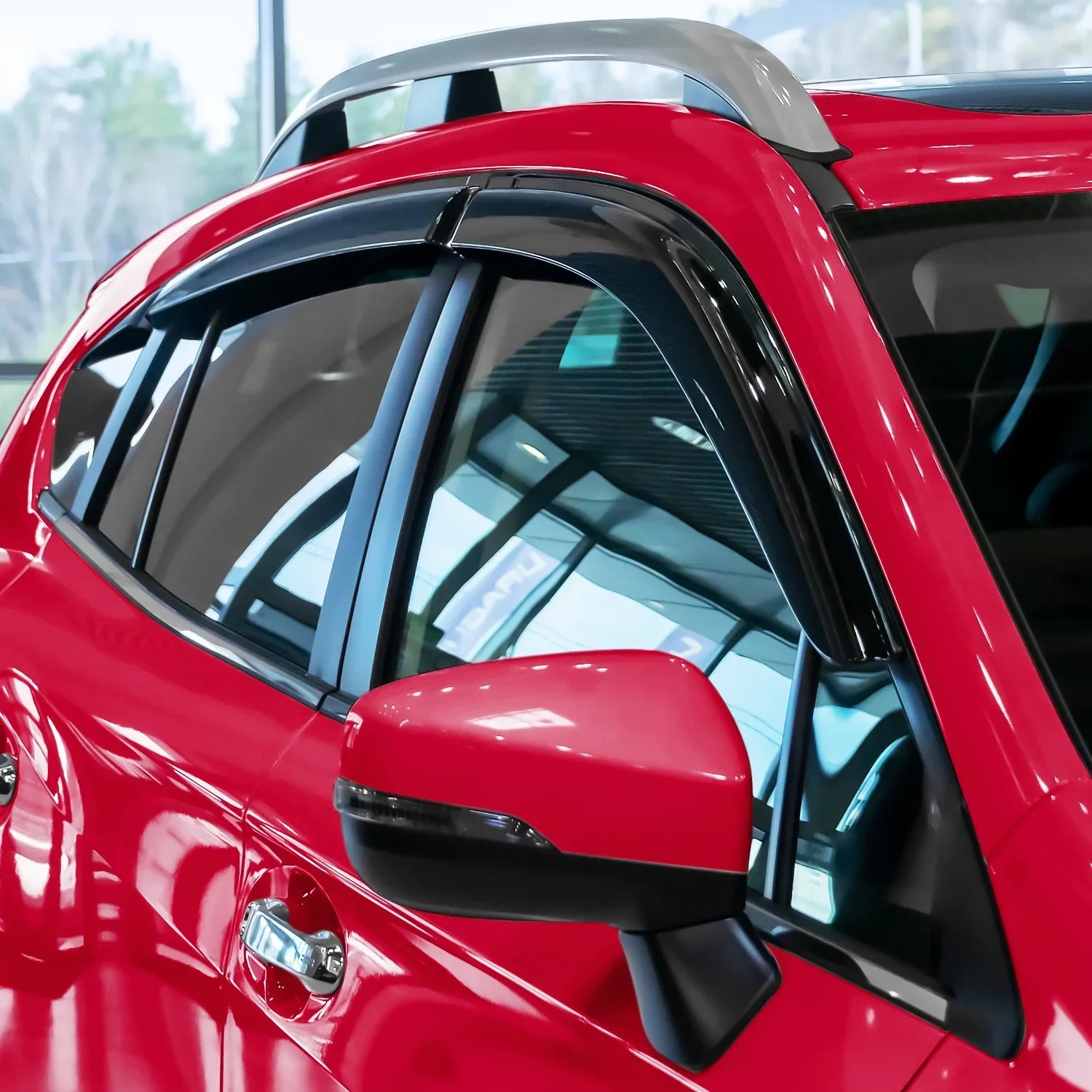 Voron Glass Tape-on Extra Durable Rain Guards for Subaru  Crosstrek 2018-2024, Window Deflectors, Vent Window Visors, 6 Pieces - 100489