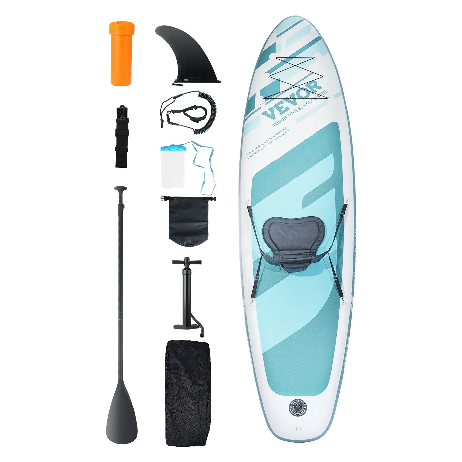 10 ft Kayak Board Inflatable Stand Up Paddle Board with Seat Accessory