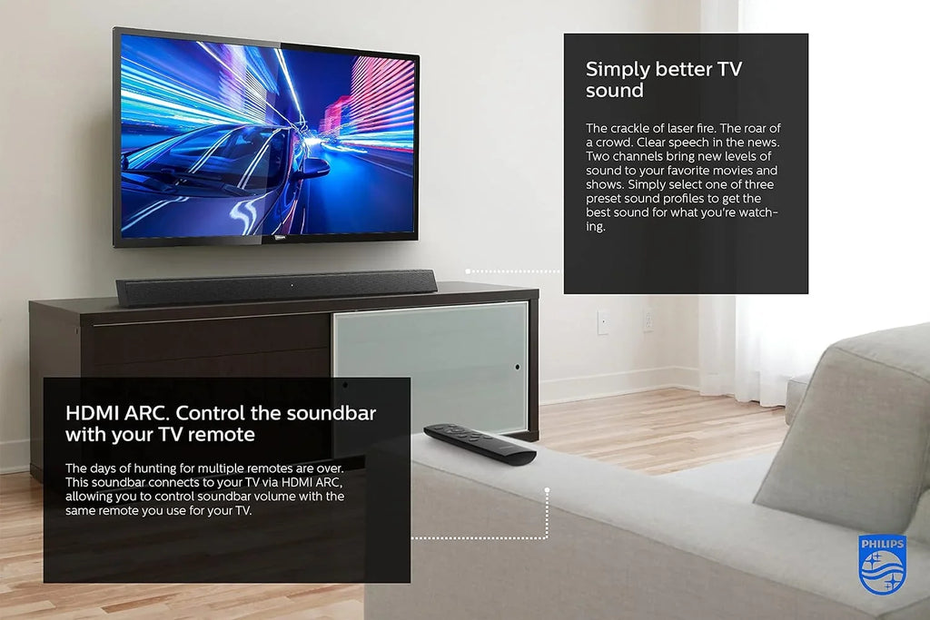 TAB5105/37 2.0 Stereo Sound Bluetooth Wireless Soundbar Speaker