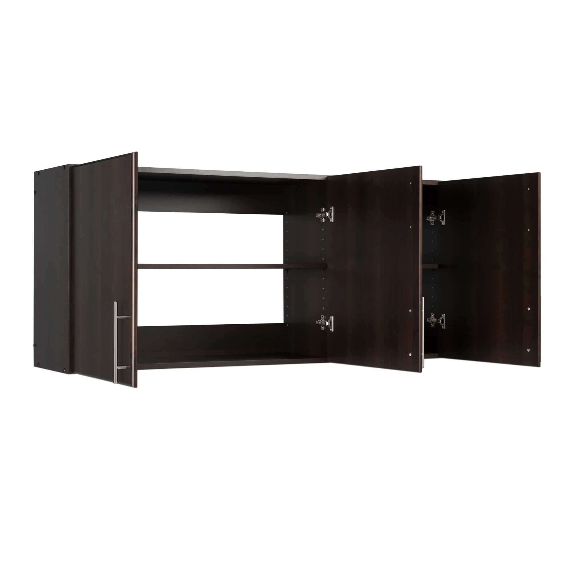 Prepac Elite Wall Cabinet, Versatile Adjustable Garage Wall Cabinet by Prepac, Tall 3-Door, 54"W x 24"H x 12"D, -5424, Espresso