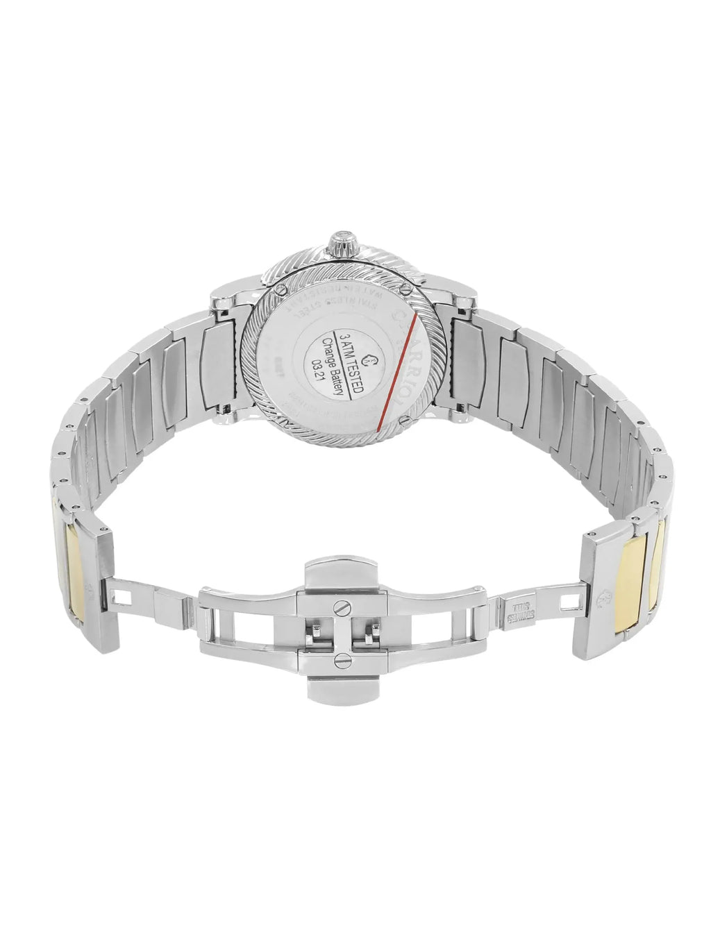 New with defects Charriol Parisii 0.40cttw Quartz Ladies Watch P33SY2D.921.001