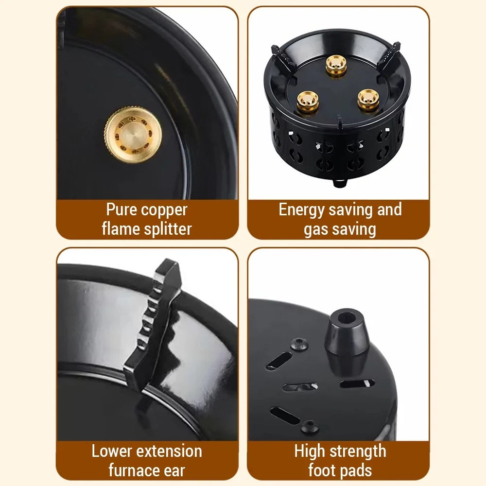 Anself Lightweight Portable Stove Ideal for Camping and Cooking Windproof and Efficient