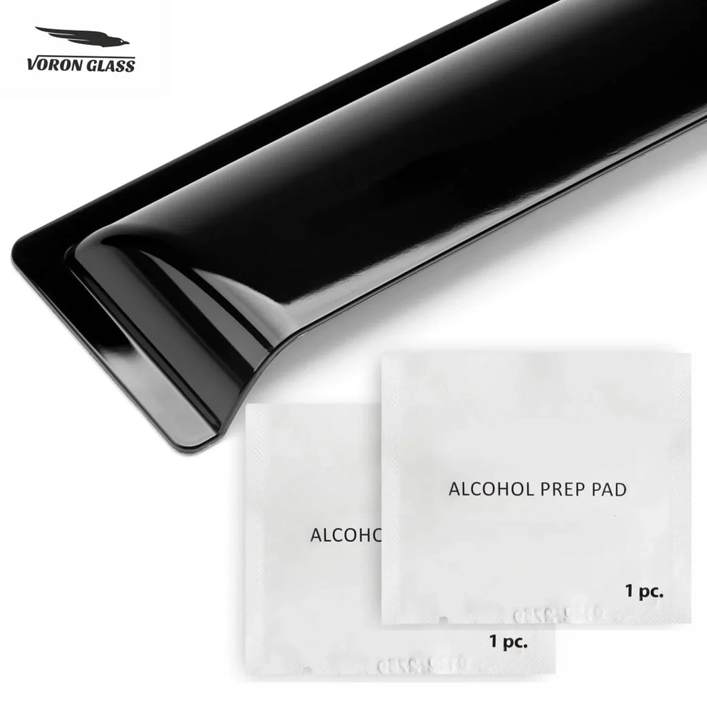 Voron Glass Tape-on Extra Durable Rain Guards for Subaru  Crosstrek 2018-2024, Window Deflectors, Vent Window Visors, 6 Pieces - 100489