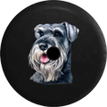2018 2019 Wrangler  Backup Camera Schnauzer Dog Lover Adopt Rescue Spare Tire Cover for Jeep  33 Inch