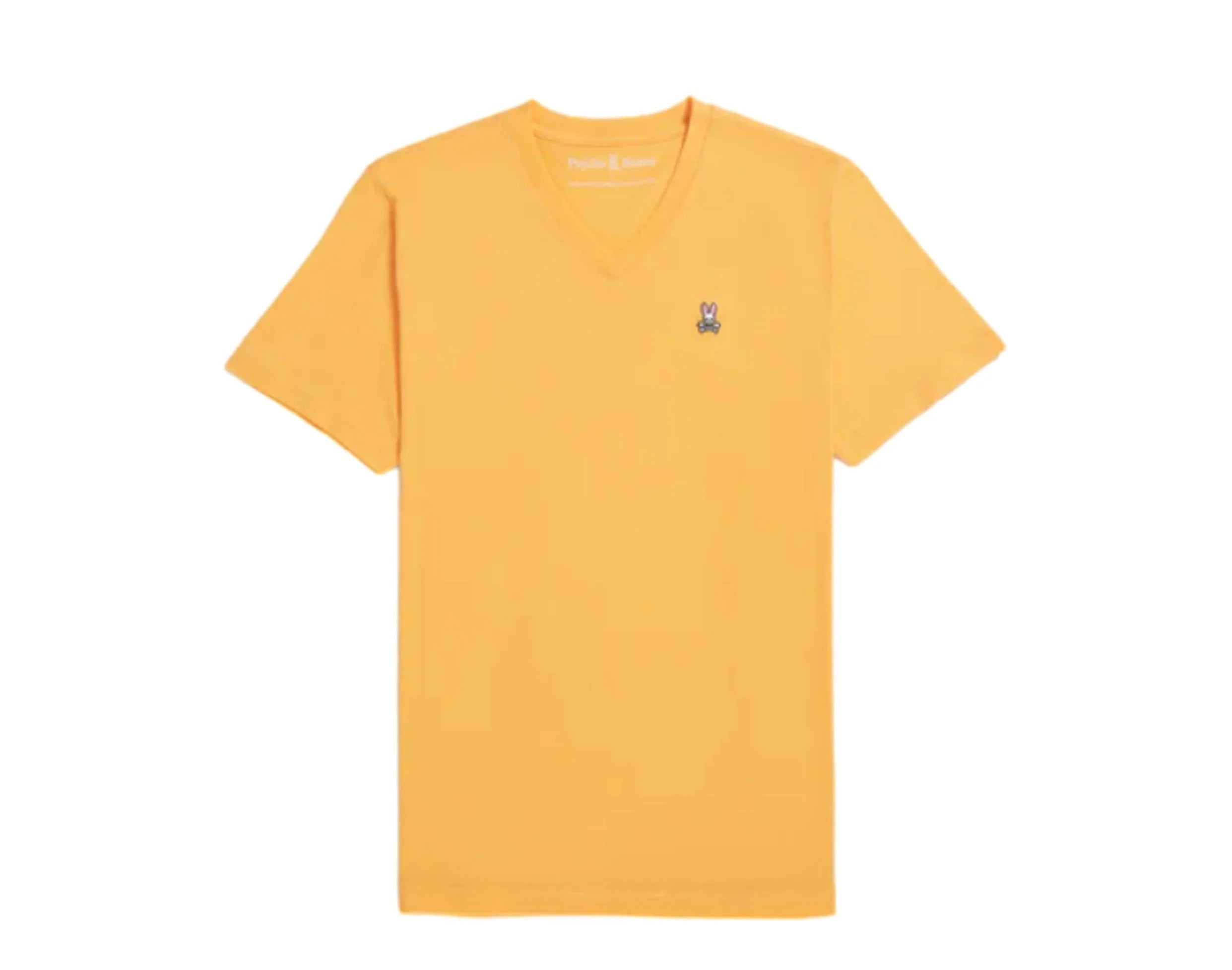 Psycho BunnyPsycho Bunny Classic V-Neck Men's Tee ShirtOrange SodaL