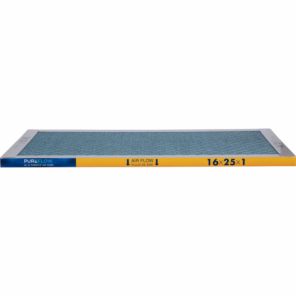 PureFlow, Home Furnace Air Filter 16x25x1, with 4 Layers of Advanced Filtration Technology, -13 Pack-of-2