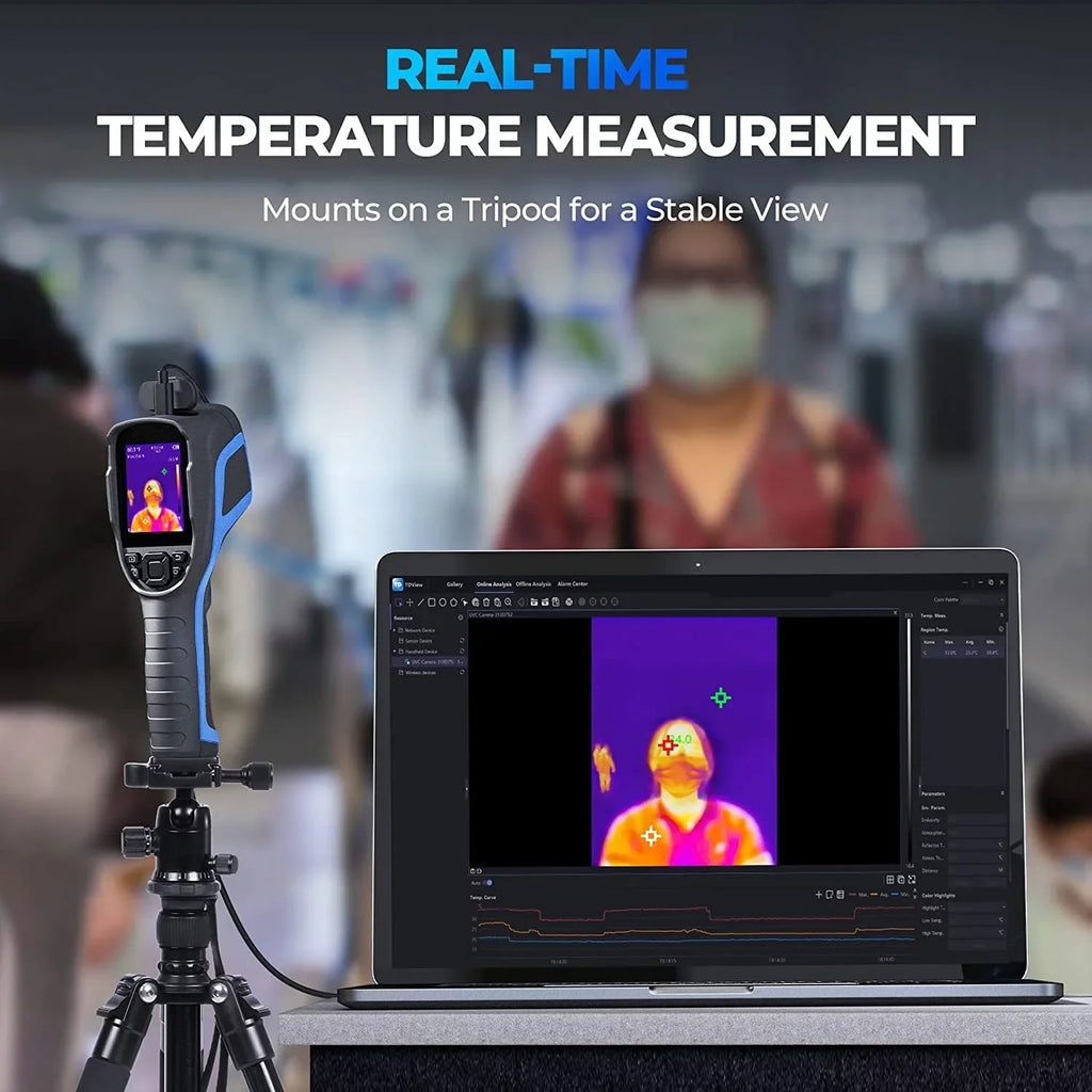 Thermal Imaging Camera,  TC004 256 x 192  High Resolution 12-Hour Battery Life Thermal Camera Handheld Infrared Camera