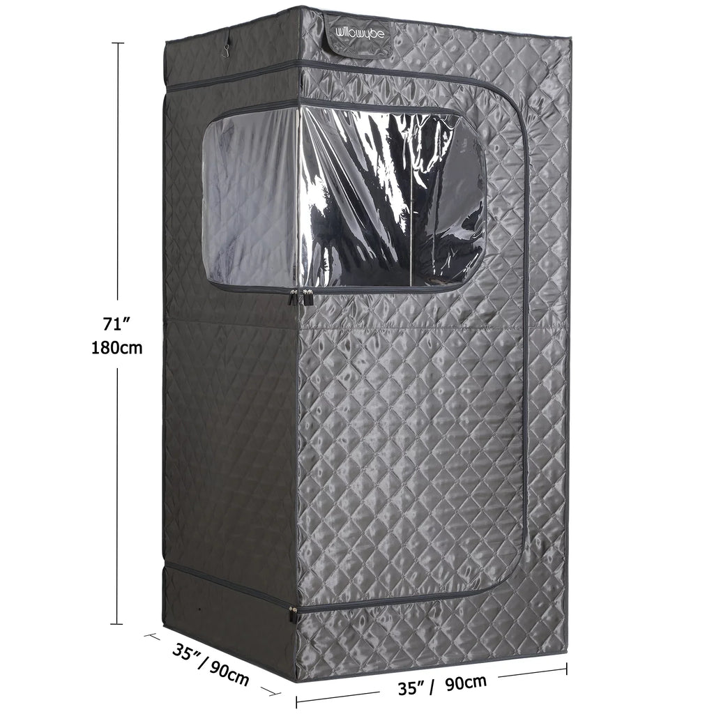 Portable Steam Sauna with Bluetooth Control, 4L KingPower Steamer, Body Tent, Foldable Chair | Personal Home Spa