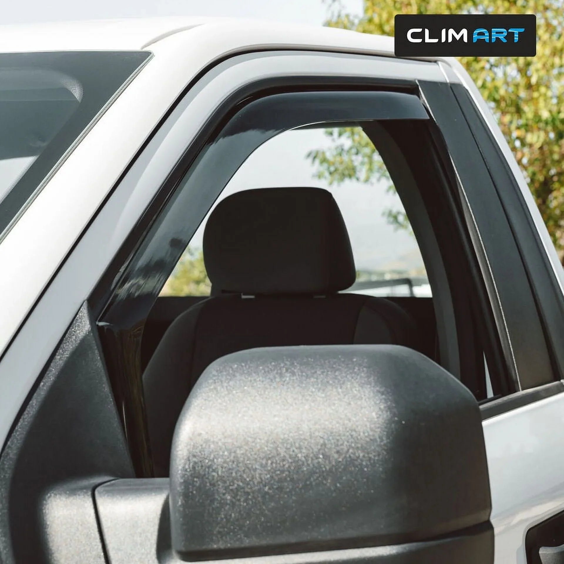 in-Channel Incredibly Durable Rain Guards for Ford F150 2015-2020 Regular Cab, Original Window Deflectors, Vent Window Visors, Vent Deflector, Dark Smoke Truck Accessories, 2 pcs- 315008LP
