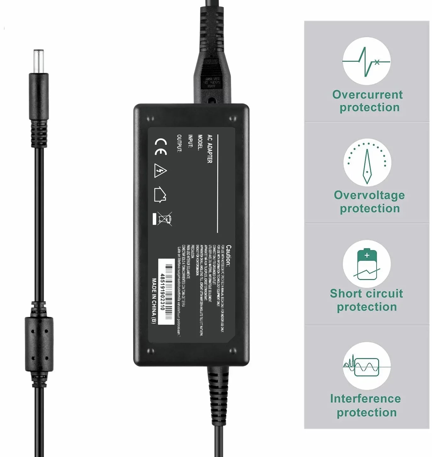 Compatible  Adapter Charger Power Supply Replacement for -Q70R HWQ70R Q Series Soundbar