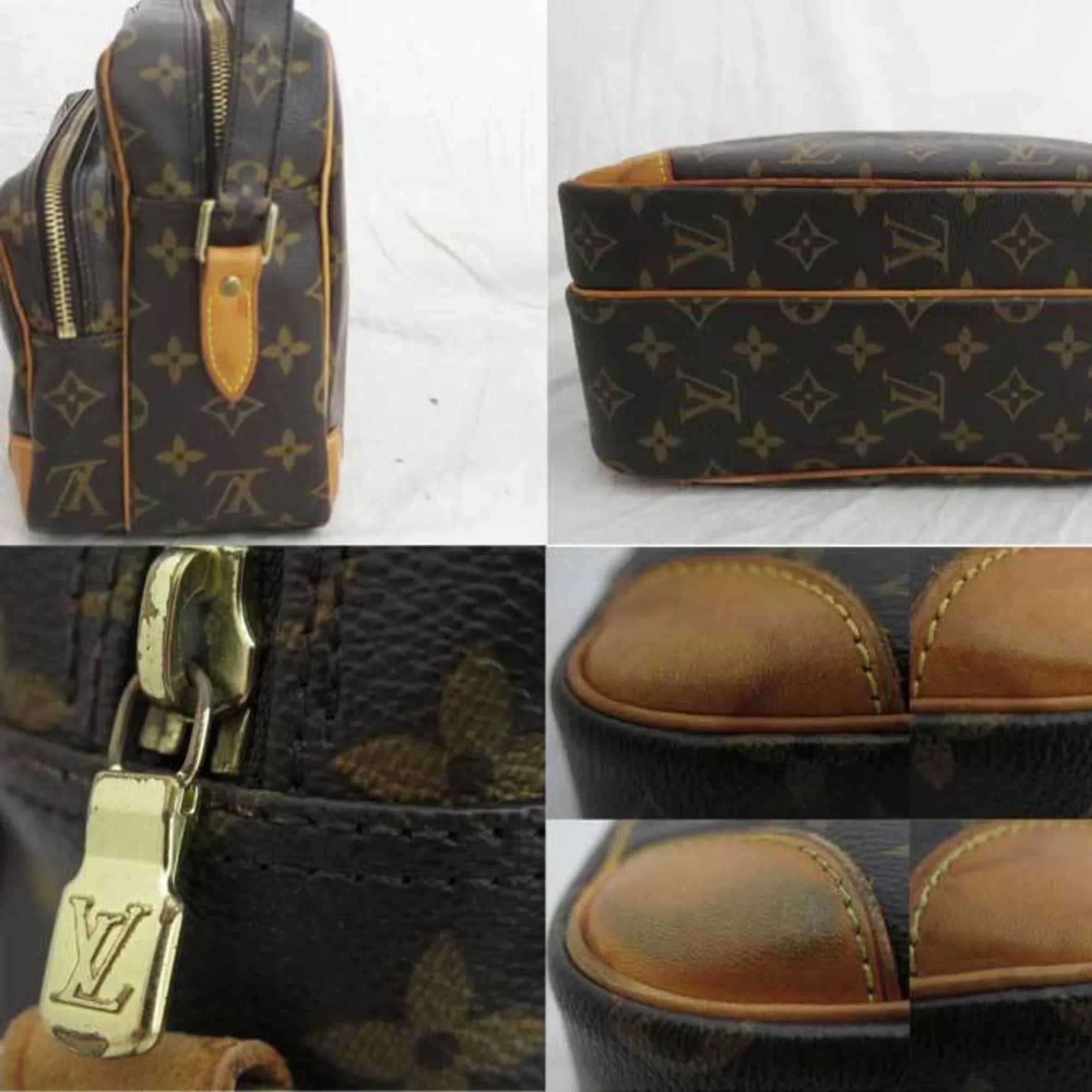 Pre-Owned Louis Vuitton Crossbody Shoulder Bag Monogram Nile Brown Canvas Women's Men's M45244 (Good)