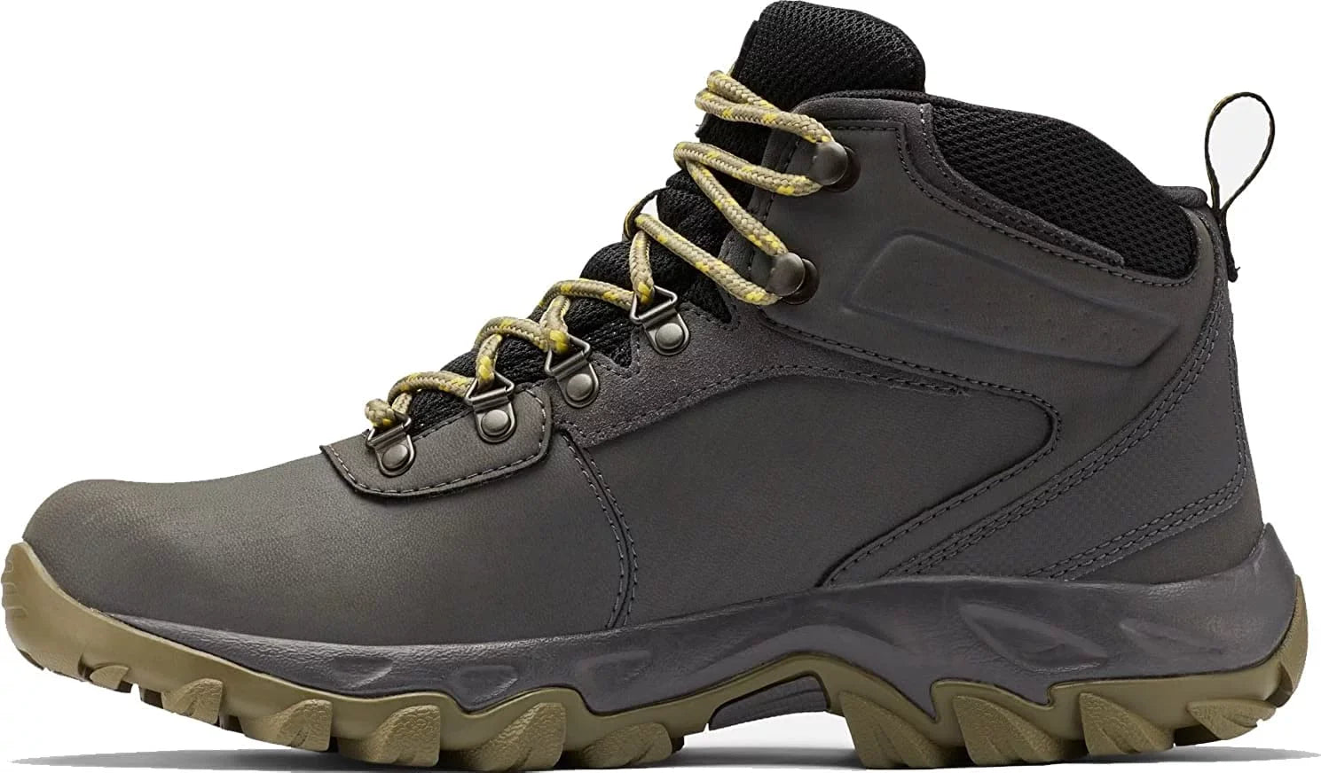 Columbia Mens Newton Ridge Plus Ii Waterproof Hiking Boot Shoe 14 Dark Grey/Stone Green
