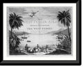 Historic Framed Print, [A scene in the West Indies showing Natives on the beach with a British sailor and three large casks, and two ships in the harbor], 17-7/8" x 21-7/8"