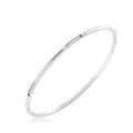 Harry Chad Enterprises 40755 1.8 Carat Round Cut Diamonds Ladies Bangle Bracelet - 14K White Gold