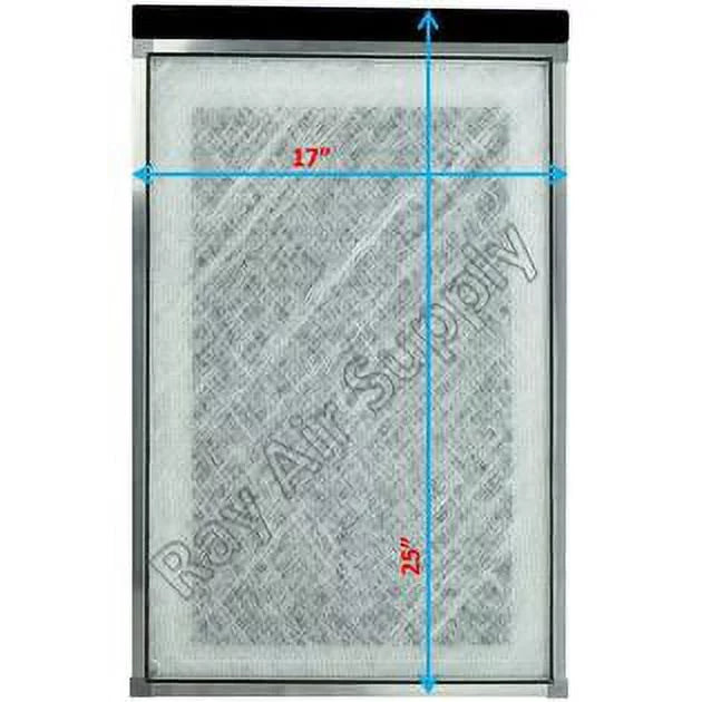 17x25 Replacement Filter Pads Compatible with MicroPower Guard Air Cleaner (3 Pack)