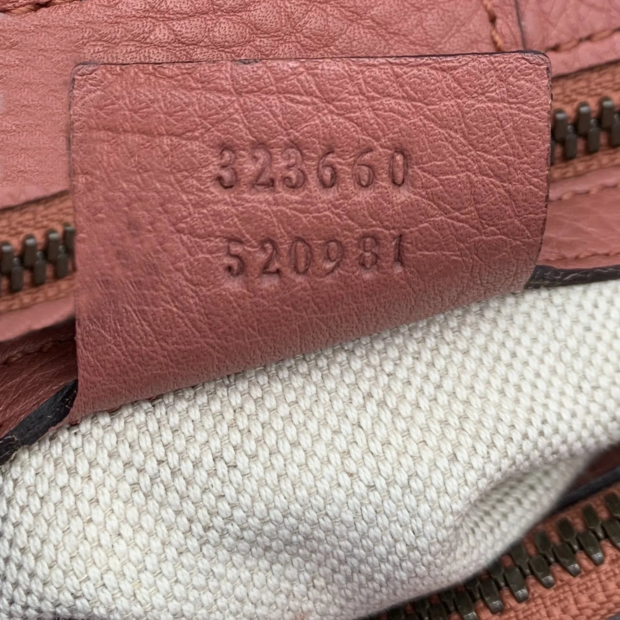 Pre-Owned Authenticated Gucci Bamboo Shopper Satchel Calf Leather Pink Unisex (Fair)