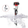 2.3HP 2Stroke Outboard Motor Kayak Boat Engine Long Shaft W/Air Cooling System
