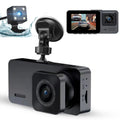 Dash Cam Front and Rear,  3 Channel Dual Dash Camera, 1080P  Screen Car Camera  Backup Cam with Night Vision