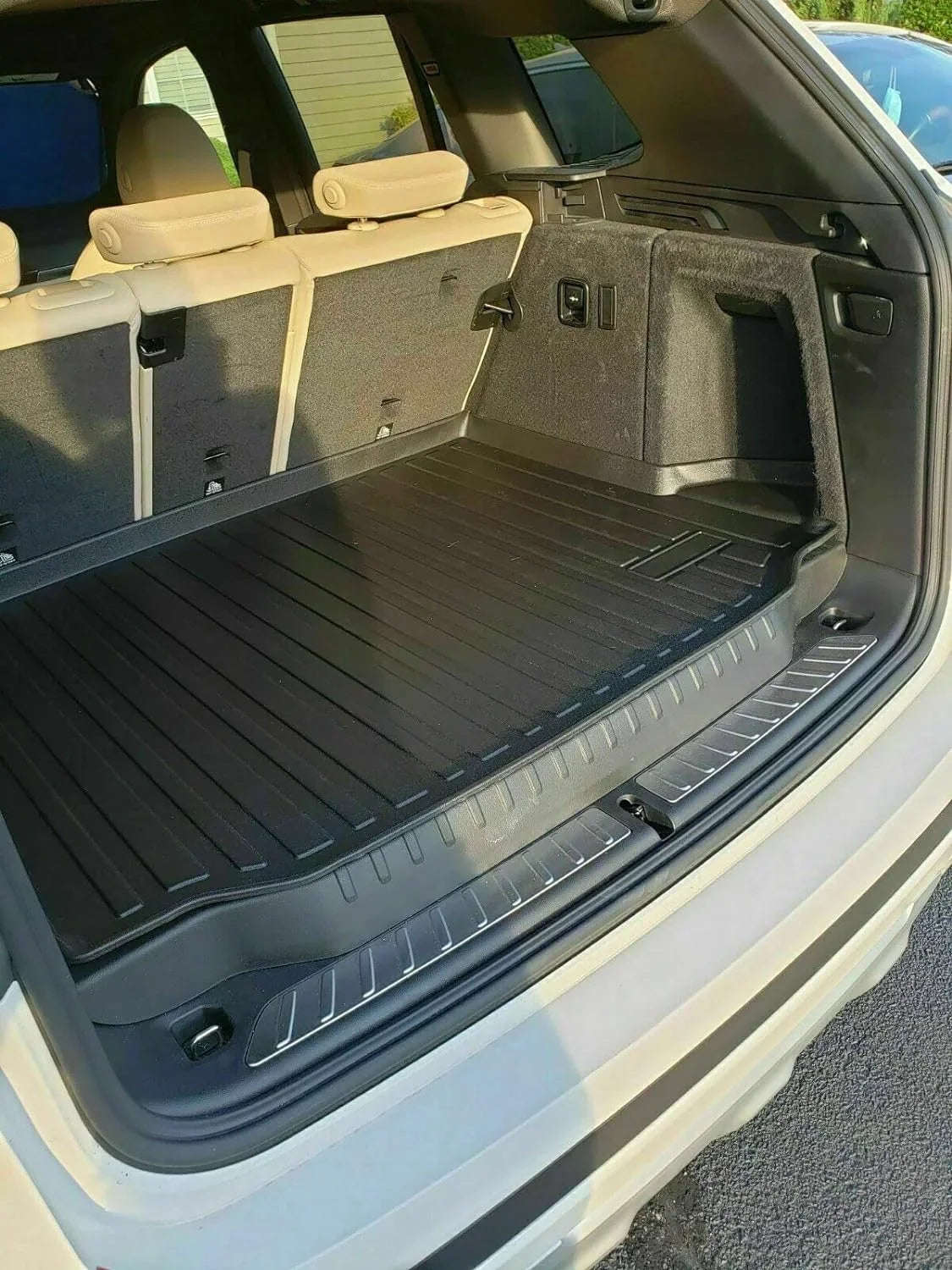 Cargo Liner – Trunk Mat for  X3 2018-2024 – Weather-Resistant Trunk Mats for Cars with Raised Lip – Non-Slip Car Trunk Mat Rubber – Easy to Install – Laser Pre-Cut Design
