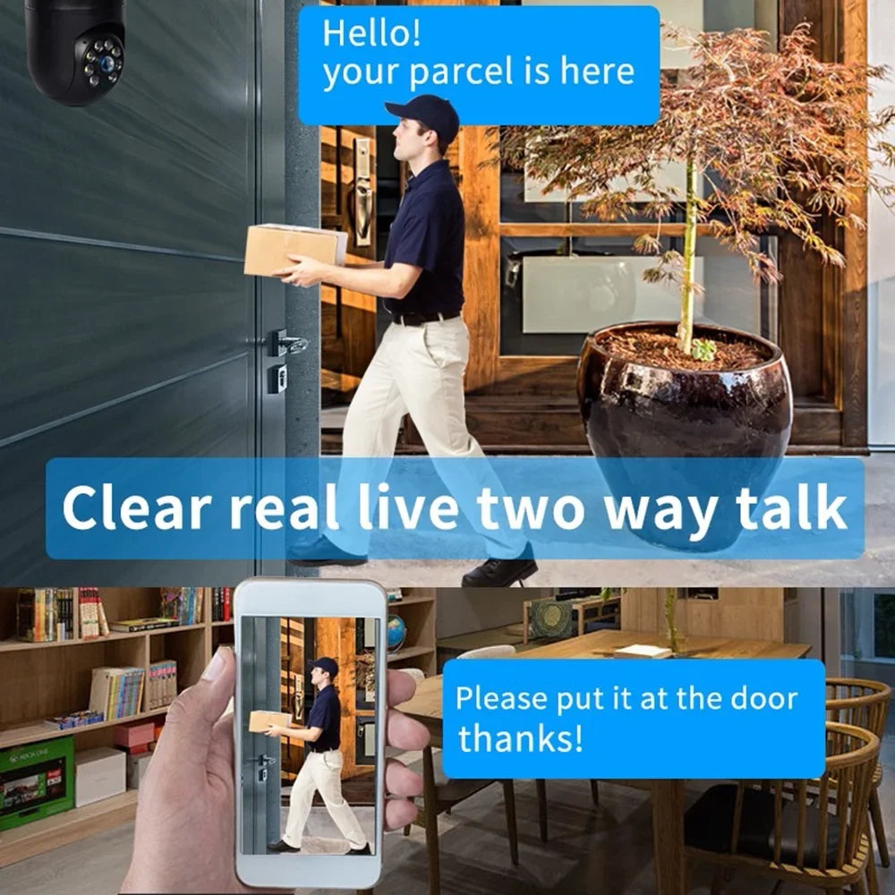 Pan Tilt Security Light Camera Full- 1080P Wireless Wi-Fi  Camera, Home Surveillance  Cameras with Motion Auto Tracking/Siren Alarm/Night Vision/Remote Viewing/Two-Way Audio,5G