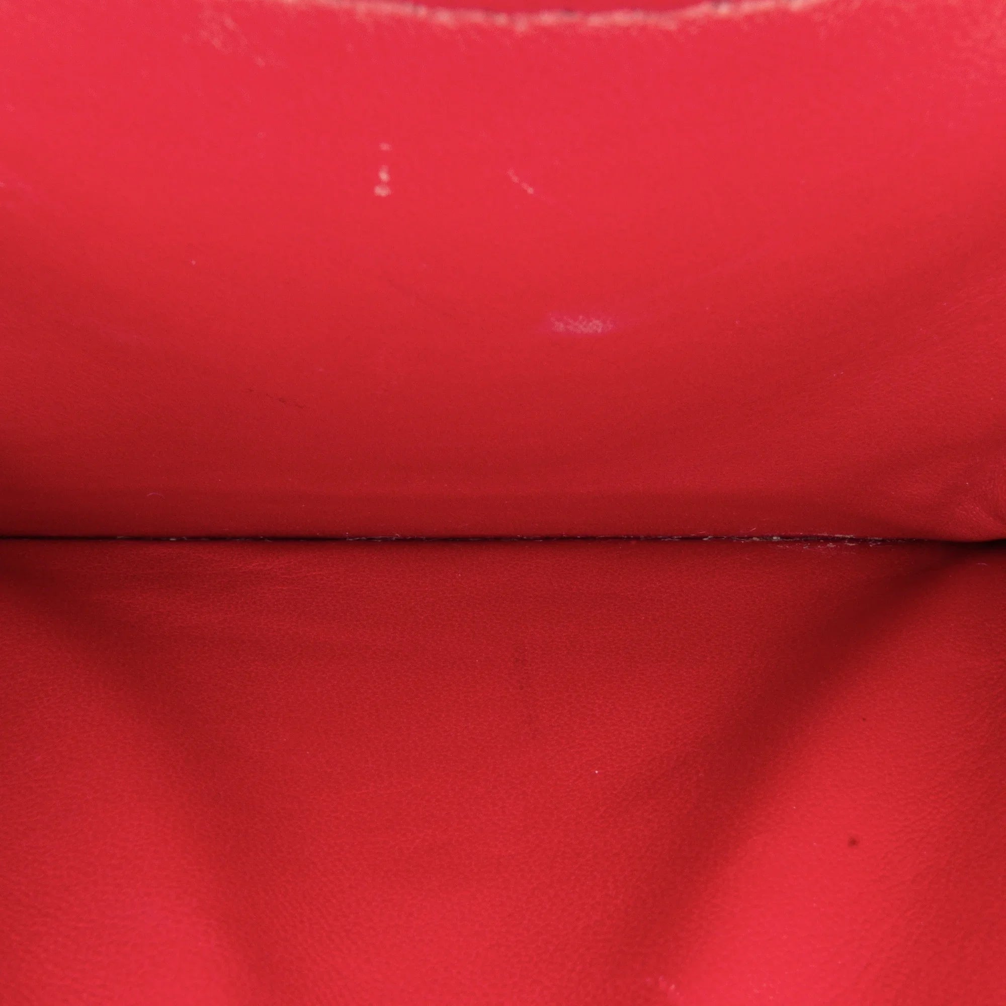 Pre-Owned Authenticated Celine Small Classic Box Calf Leather Red Crossbody Bag Unisex (Good)