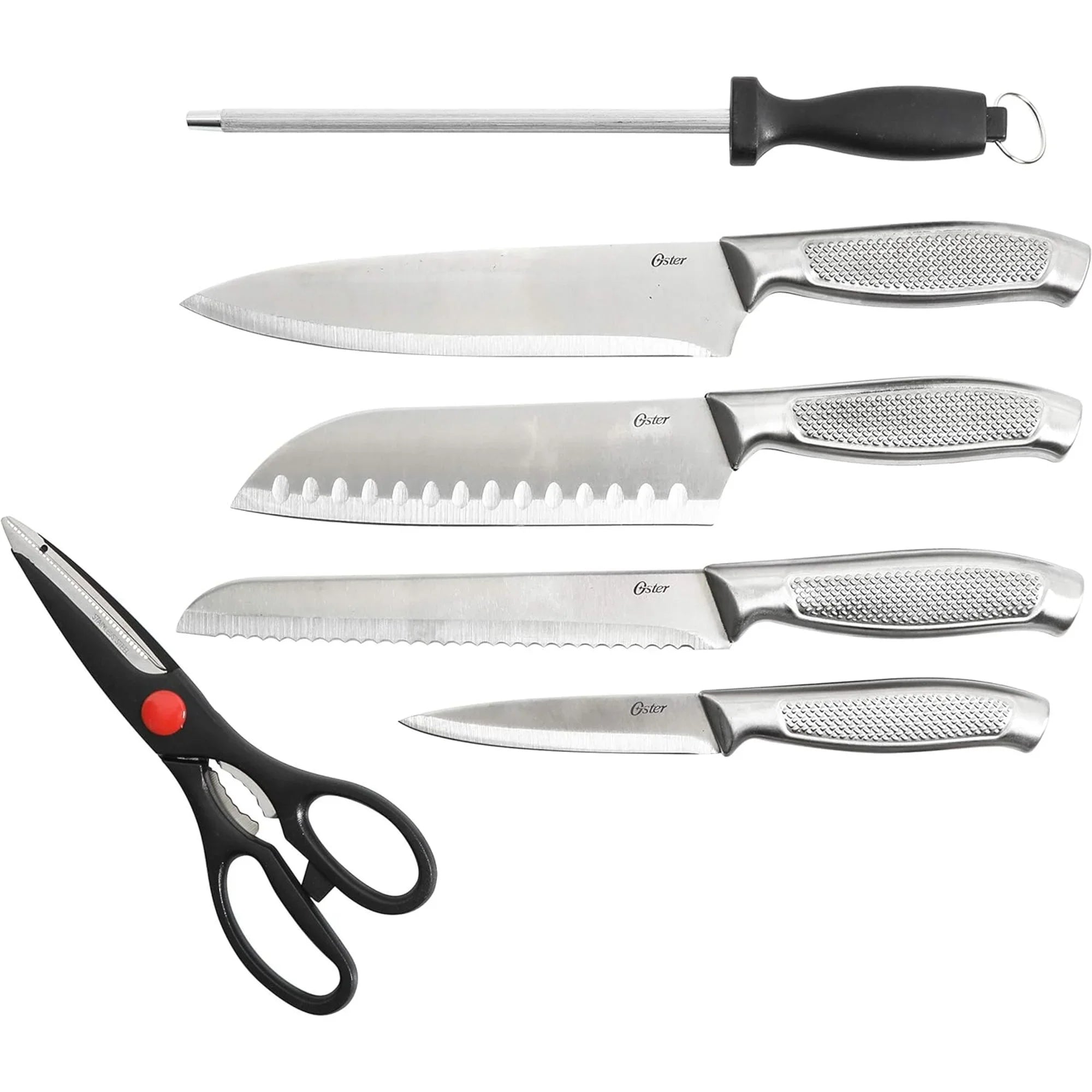 Oster Edgefield 14 pc Cutlery Set - Stainless Steel - 1.8/1.5 mm