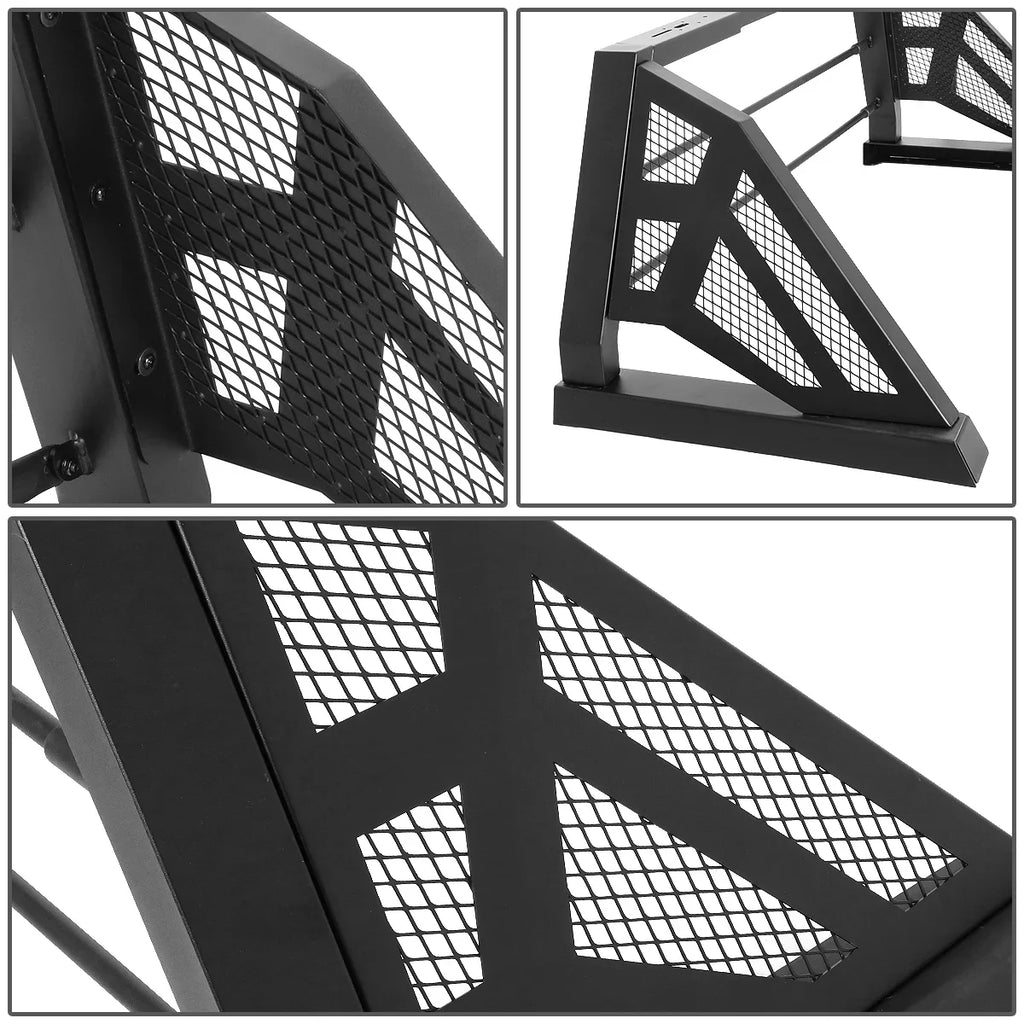 Motoring -004 For 2007 to 2018 Toyota Tundra Styleside Truck Bed Heavy Duty Aluminum Mesh Chase Rack Roll Bar Assembly 08 09 10 11 12 13 14 15 16 17