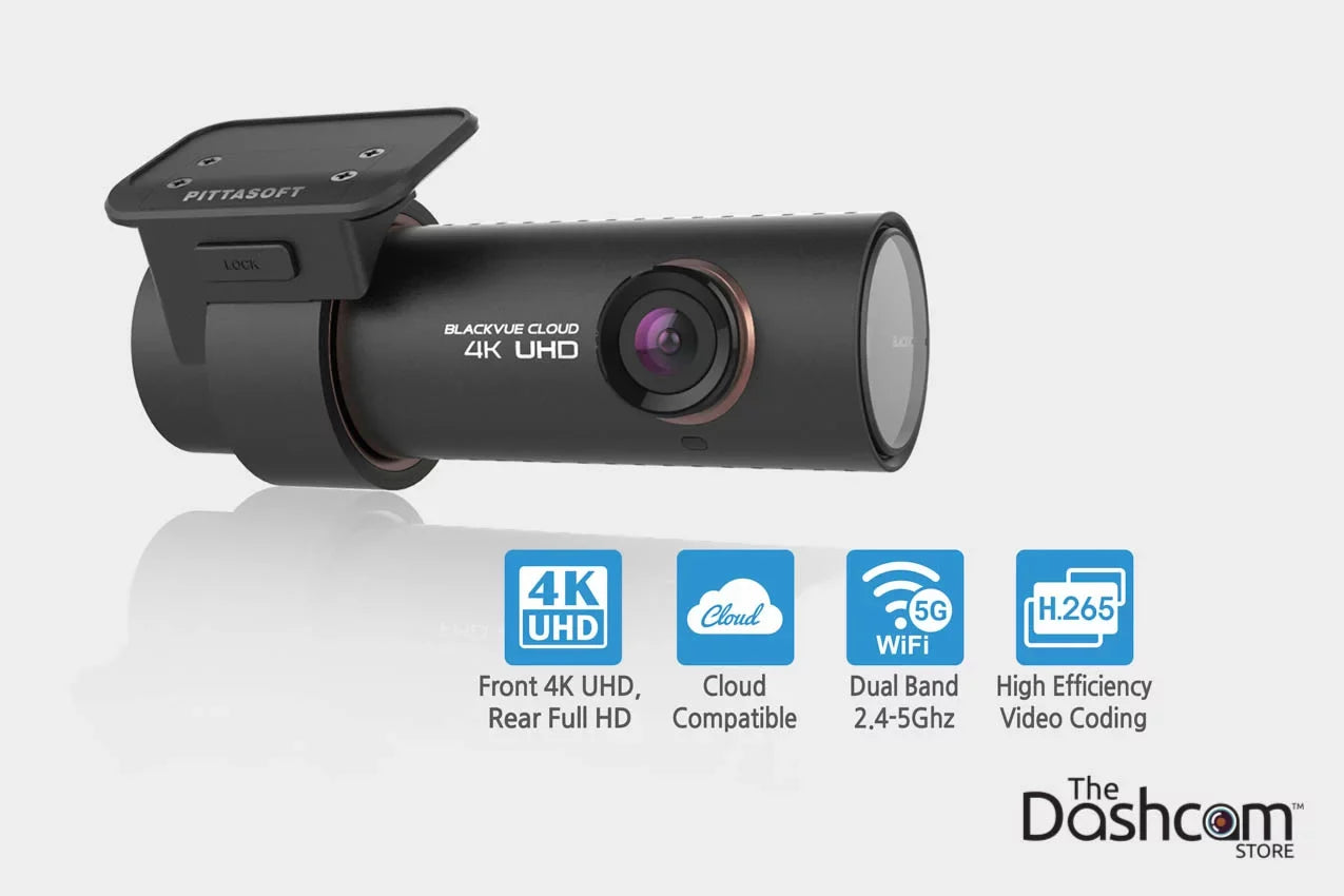 BlackVue DR900S-1CH Single Lens 4K  WiFi Cloud-Capable Dashcam w/ 128  Memory Card
