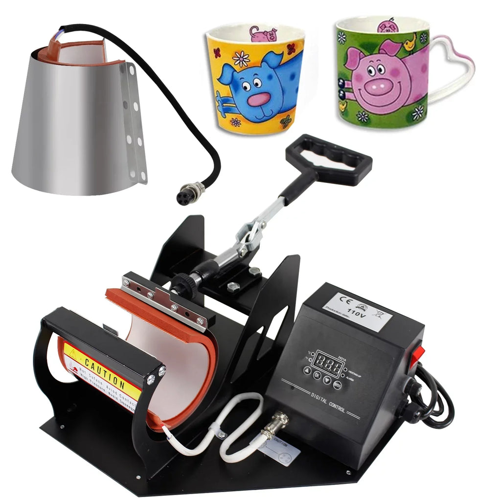 2 in 1 Mug Coffee Cup Heat Press Digital Transfer Sublimation Machine