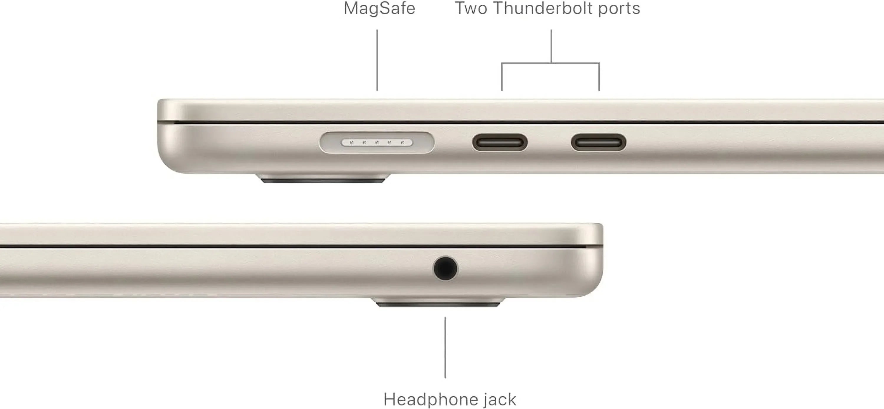 2024 Laptop_MacBookAir 15" M3with 8-core  and 10-core , 8GB, 512GB  - Starlight