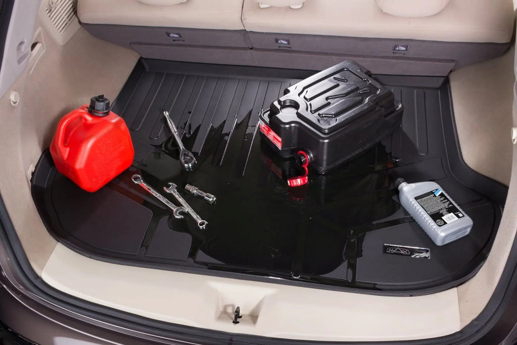 All Weather Custom Fit Cargo Trunk Liner Floor Mat Black Compatible With 2007-2014 Ford Edge / 2011-2015 Lincoln