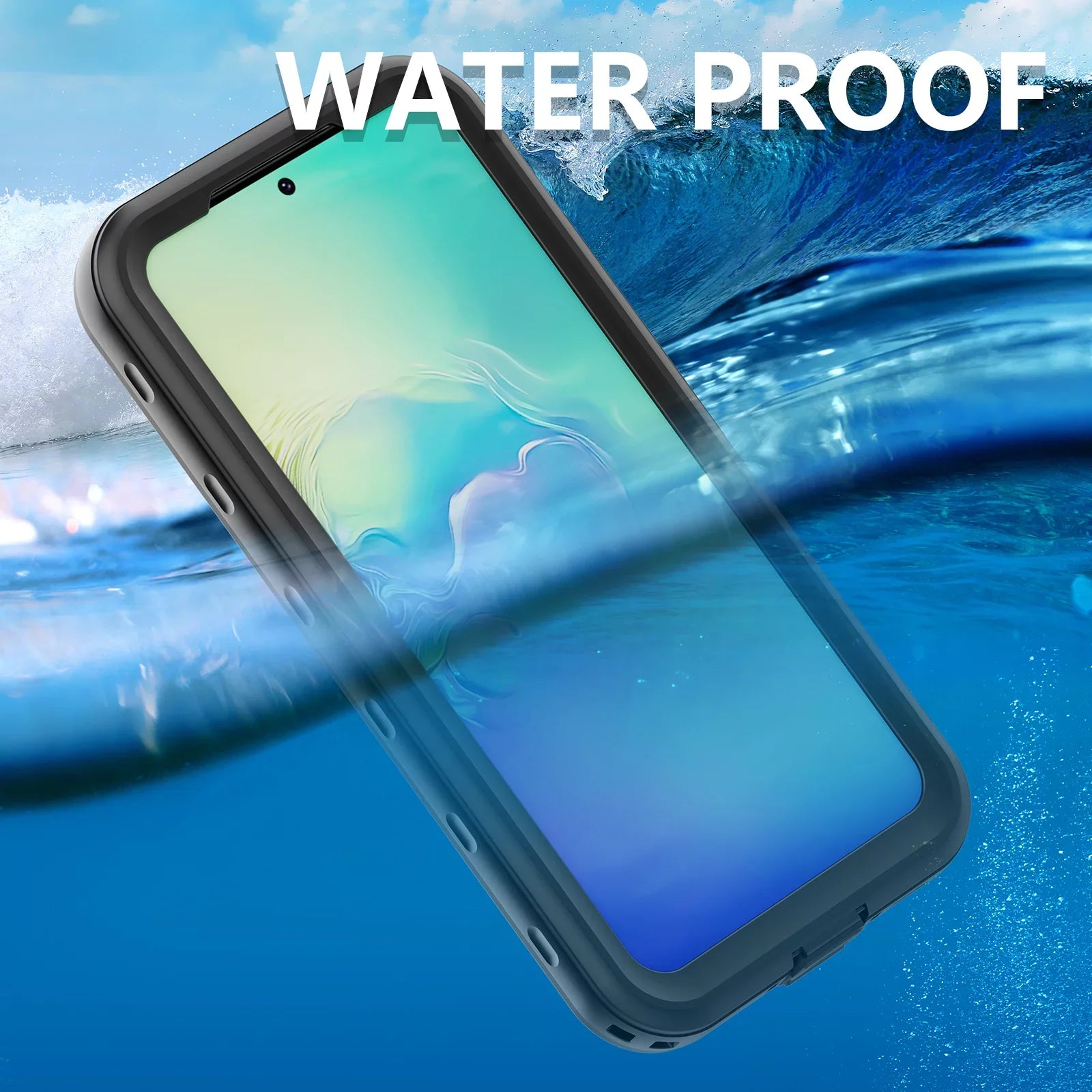 Rugged Waterproof Case for Samsung Galaxy A54 5G,IP68 Underwater Built-in Screen Protector Full-Body Protection Shockproof Dustproof Waterproof Scratch-Resistant Case for Samsung A54 5G