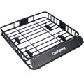 Universal Fit Black Steel Top Mount Roof Rack 43" Heavy-Duty Steel Weatherproof - Rooftop Cargo Carrier Basket