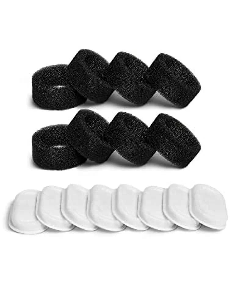8 Packs Replacement Filters for Stainless Steel Cat Water Fountain PLWF003, 4 Months Set of Replacement Filters