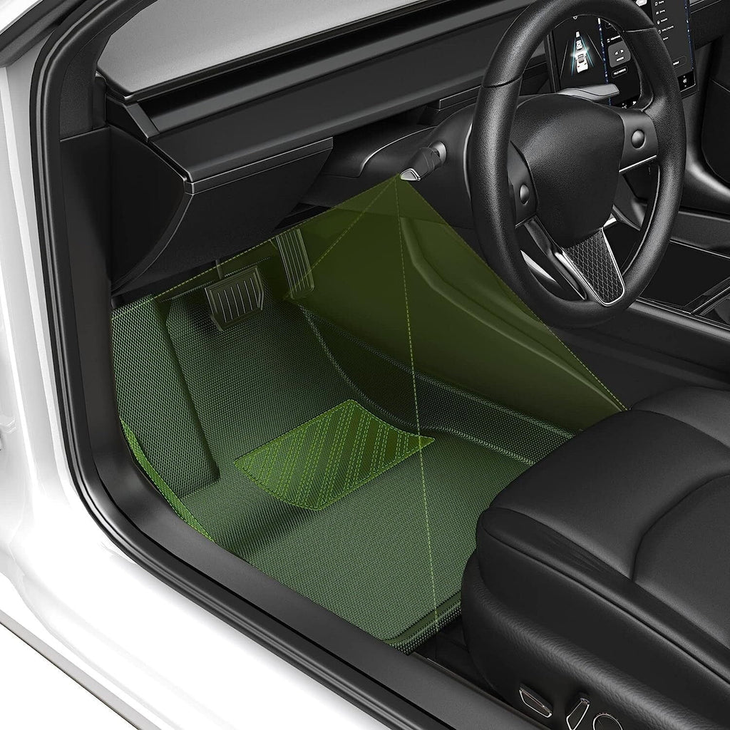 Auto Drive Floor Mats liner For 2019-2023 Chevy Silverado Crew Cab & Underseat Storage Box Liner