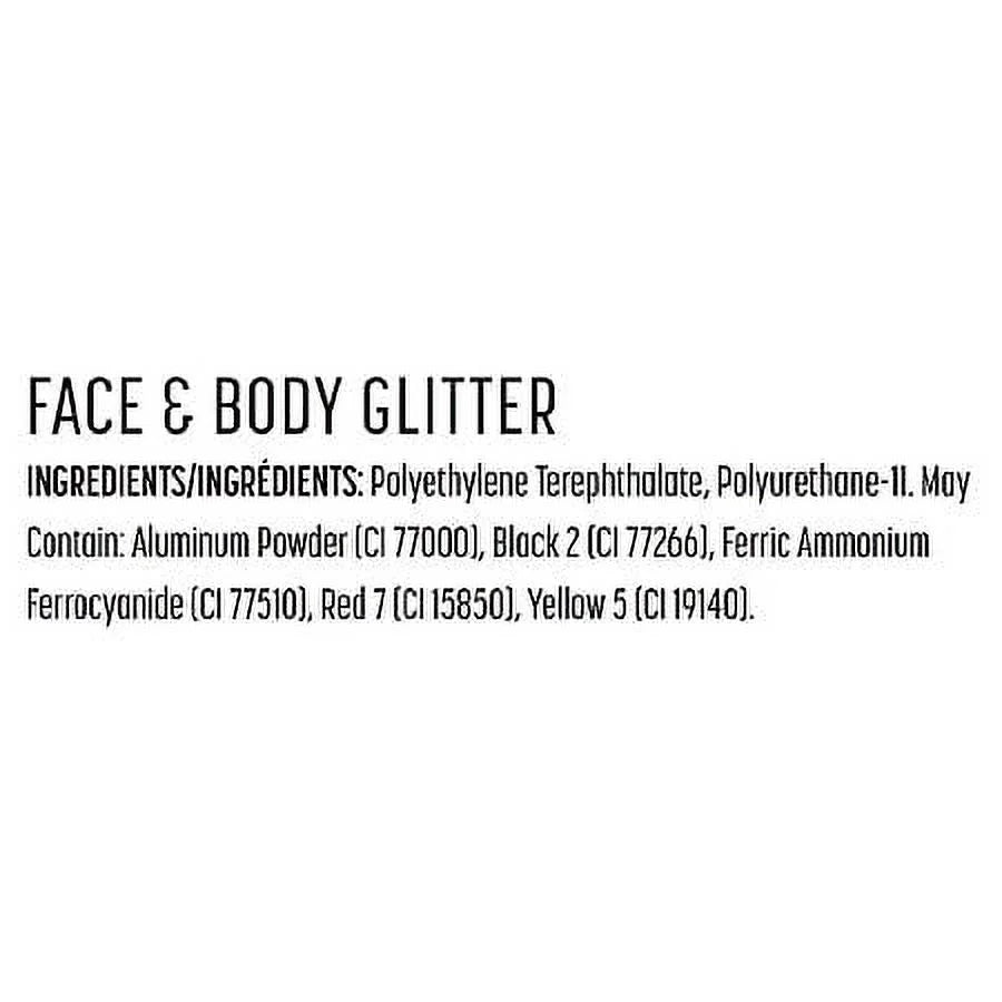 Professional Makeup Face & Body Glitter, Red 0.08 oz Pack of 2