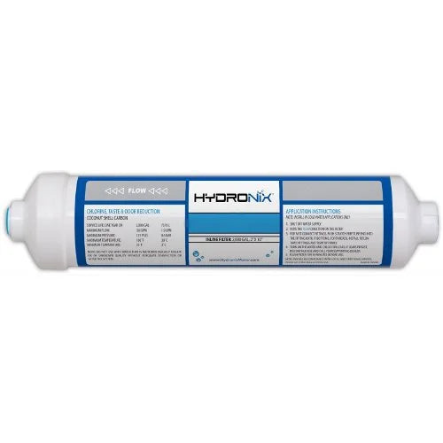 Package Of 4  -10Q Hydronix Inline Coconut Carbon Filter